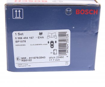 3 879 р. Колодки тормозные передние (4шт.) BOSCH Mercedes-Benz CL class C216 (2007-2010)  с доставкой в г. Пермь. Увеличить фотографию 4