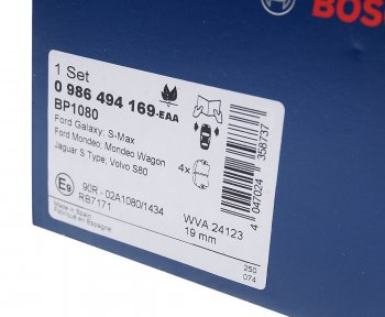 3 689 р. Колодки тормозные передние (4шт.) BOSCH Ford S-Max 1 рестайлинг (2010-2015)  с доставкой в г. Пермь. Увеличить фотографию 4