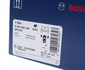 4 299 р. Колодки тормозные передние (4шт.) BOSCH Volvo V70 (2008-2016)  с доставкой в г. Пермь. Увеличить фотографию 3