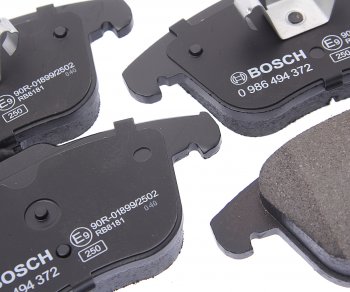 4 189 р. Колодки тормозные передние (4шт.) BOSCH Volkswagen Tiguan Mk2 рестайлинг (2020-2022)  с доставкой в г. Пермь. Увеличить фотографию 2