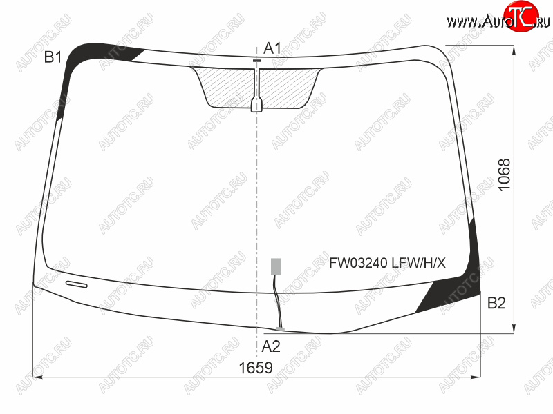 11 999 р. Стекло лобовое (Обогрев щеток) Toyota Sienna 10-20 XYG FW03240 LFW/H/X, fw03240lfwhx XYG FW03240 LFW/H/X  с доставкой в г. Пермь