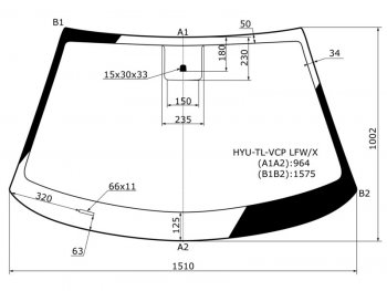 Стекло лобовое HYUNDAI TUCSON 15-21 XYG HYU-TL-VCP LFW/X