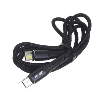 479 р. Кабель USB Type C-USB Type C 1м WIIIX WIIIX cb-712tc-tc(1.0)-chp-b  с доставкой в г. Пермь. Увеличить фотографию 1