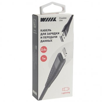339 р. Кабель iPhone (5-) 1м WIIIX WIIIX cb725-u8-10b  с доставкой в г. Пермь. Увеличить фотографию 2