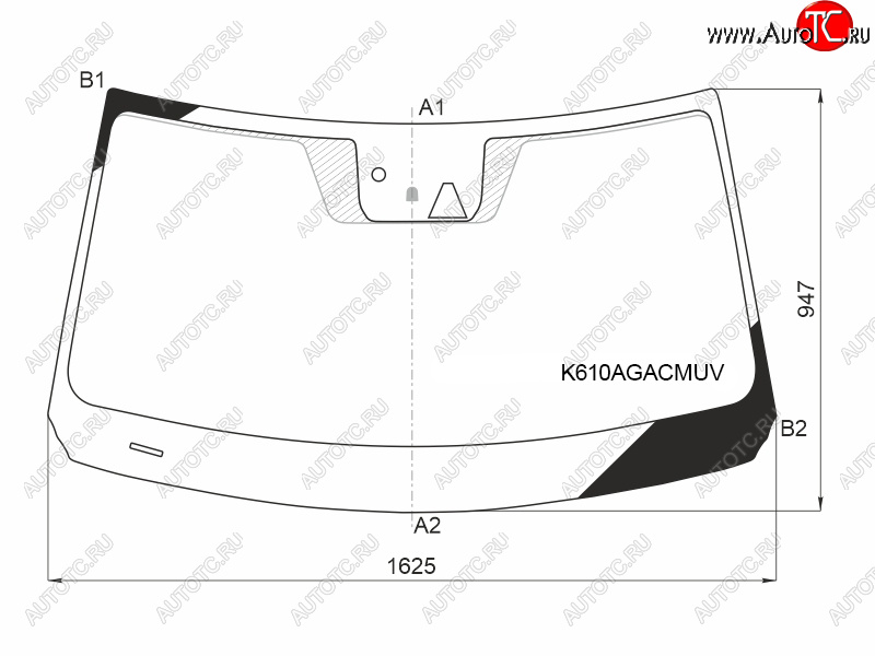 29 849 р. Стекло лобовое (Камера Датчик дождя Проекция) Hyundai Palisade 18-22 FUYAO K610AGACMUV  с доставкой в г. Пермь