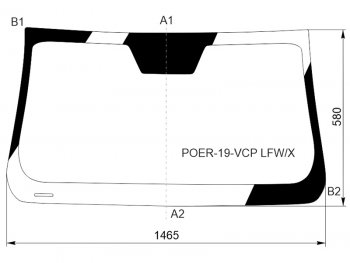 9 999 р. Стекло лобовое (4D PICK UP) Great Wall Poer 21- XYG POER-19-VCP LFW/X  с доставкой в г. Пермь. Увеличить фотографию 1