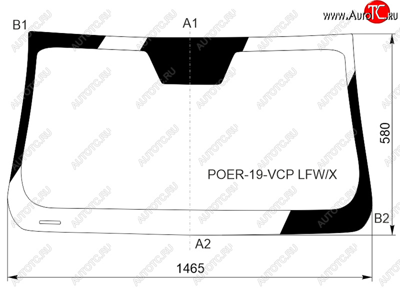 9 999 р. Стекло лобовое (4D PICK UP) Great Wall Poer 21- XYG POER-19-VCP LFW/X  с доставкой в г. Пермь