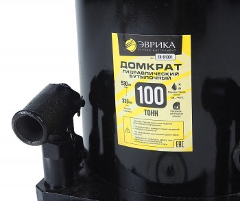 36 699 р. Домкрат бутылочный 100т 330-530мм с клапаном (ремкомплект) ЭВРИКА ЭВРИКА er-81001  с доставкой в г. Пермь. Увеличить фотографию 3