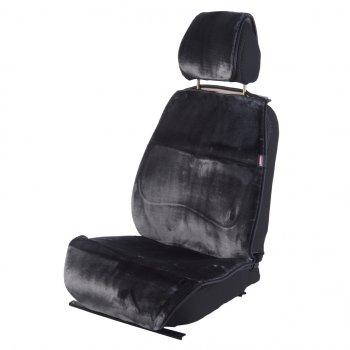3 299 р. Накидка на сиденье мех искусственный серая 2шт. Antislip PREMIER PREMIER hr140  с доставкой в г. Пермь. Увеличить фотографию 1