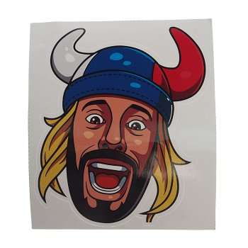 103 р. Наклейка виниловая вырезанная Фанат 11.5х13.5см полноцветная AUTOSTICKERS AUTOSTICKERS и-127  с доставкой в г. Пермь. Увеличить фотографию 1