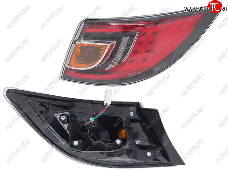 4 999 р. Фонарь задний правый (внешний, LED) SAT Mazda 6 GH дорестайлинг универсал (2007-2010) (красный)  с доставкой в г. Пермь