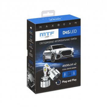 8 349 р. Лампа светодиодная 12V D4S 35W P32d-5 (2шт.) MTF MTF mbd4s6  с доставкой в г. Пермь. Увеличить фотографию 8