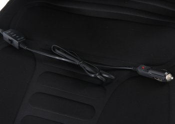 1 799 р. Накидка на сиденье с подогревом 12V с терморегулятором черная SKYWAY SKYWAY s02201008  с доставкой в г. Пермь. Увеличить фотографию 3
