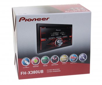 9 749 р. Магнитола автомобильная 2DIN PIONEER PIONEER fh-x380ub PIONEER fh-x380ub  с доставкой в г. Пермь. Увеличить фотографию 3