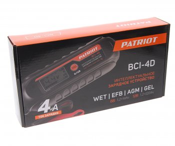 3 199 р. Устройство зарядное 6-12V 4А 120Ач 220V (автомат) PATRIOT PATRIOT bci-4d  с доставкой в г. Пермь. Увеличить фотографию 3