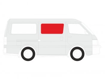 5 249 р. Стекло кузова боковое (не опускное) (Справа Цвет зеленый) Nissan Primastar 02-14  Opel Vivaro 01-1 XYG TRAFIC-01 SF/RH/X  с доставкой в г. Пермь. Увеличить фотографию 1