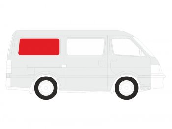 3 699 р. Стекло кузова боковое (не опускное) (Справа Цвет зеленый) Volkswagen Transporter 03-15  Multivan 0 XYG VW-T5 SW/RH/X  с доставкой в г. Пермь. Увеличить фотографию 1