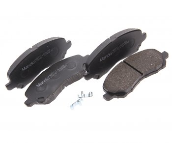 1 599 р. Колодки тормозные MITSUBISHI Pajero,Pajero Sport передние (4шт.) MANDO MANDO mbf015448 MANDO mbf015448  с доставкой в г. Пермь. Увеличить фотографию 1