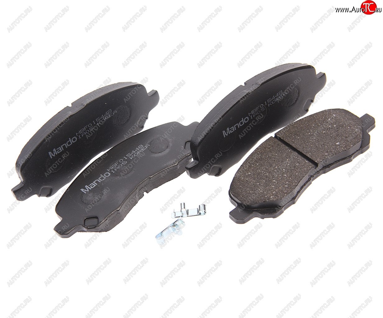 1 599 р. Колодки тормозные MITSUBISHI Pajero,Pajero Sport передние (4шт.) MANDO MANDO mbf015448 MANDO mbf015448  с доставкой в г. Пермь