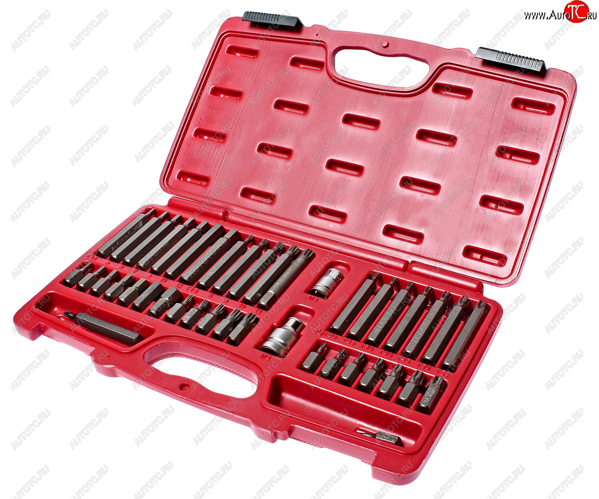 5 899 р. Набор бит 12 38 HEX, TORX, SPLINE 6-ти гранных 2 держателя 42 предмета в кейсе JTC JTC TOOLS CO., LTD jtc-3933  с доставкой в г. Пермь