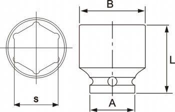 1 289 р. Головка торцевая 12 39мм ударная L=48мм JTC JTC TOOLS CO., LTD jtc-443839  с доставкой в г. Пермь. Увеличить фотографию 3
