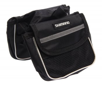 279 р. Велосумка на раму двойная SHIMANO SHIMANO 339826  с доставкой в г. Пермь. Увеличить фотографию 1