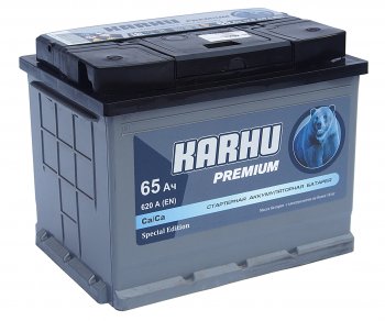 8 399 р. Аккумулятор KARHU Premium 65Ач обратная полярность KAINAR 6ст65(0)  с доставкой в г. Пермь. Увеличить фотографию 1