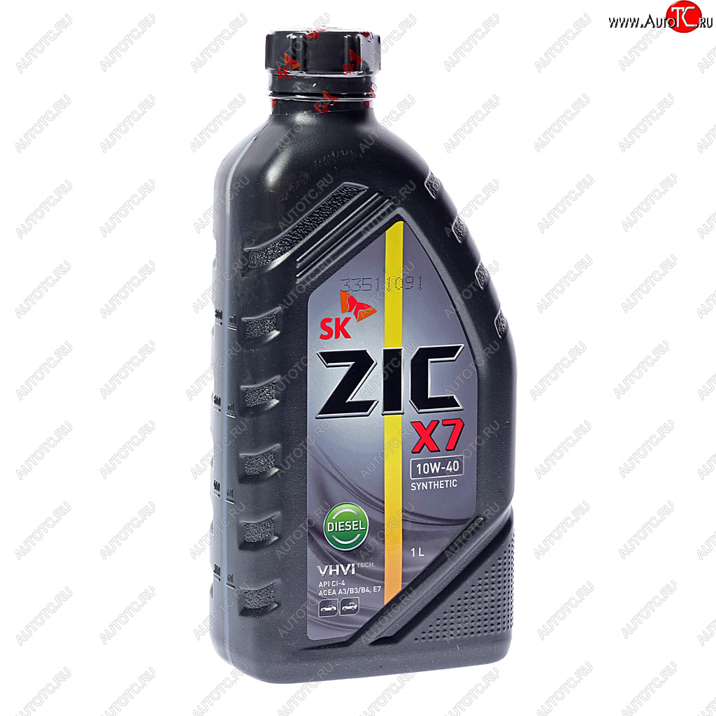 989 р. Масло дизельное X7 DIESEL CI-4SL E7 10W40 синт.1л ZIC ZIC 132607  с доставкой в г. Пермь