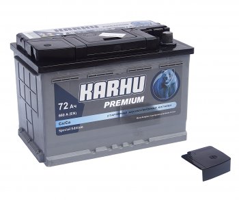 7 449 р. Аккумулятор KARHU Premium 72А/ч обратная полярность KAINAR 6ст72(0) KAINAR 6ст72(0)  с доставкой в г. Пермь. Увеличить фотографию 2