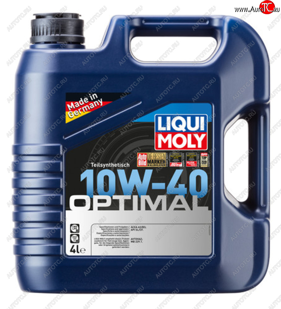 3 779 р. Масло моторное OPTIMAL 10W40 псинт.4л LIQUI MOLY LIQUI MOLY 3930  с доставкой в г. Пермь