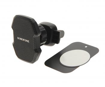 519 р. Держатель телефона на дефлектор магнитный черный BOROFONE BOROFONE bh110 black  с доставкой в г. Пермь. Увеличить фотографию 1