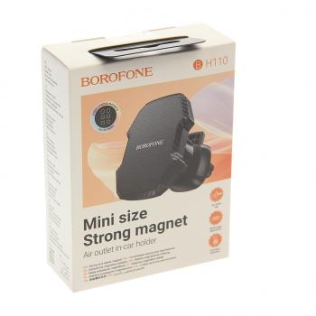 519 р. Держатель телефона на дефлектор магнитный черный BOROFONE BOROFONE bh110 black  с доставкой в г. Пермь. Увеличить фотографию 3