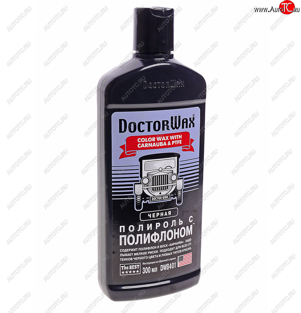 729 р. Полироль кузова с тефлоном черная 300мл DOCTOR WAX DOCTOR WAX dw8401  с доставкой в г. Пермь