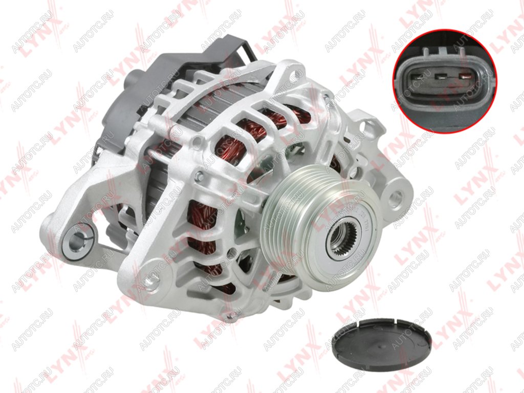 15 499 р. Генератор HYUNDAI HD35 (17-),Porter 2 (12-) KIA Bongo 3 (12-) (2.5-A2) (90A,12V) LYNX LYNX ea1303  с доставкой в г. Пермь
