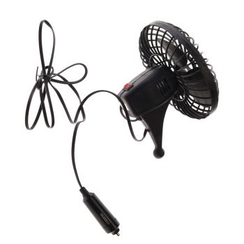 499 р. Вентилятор в салон 12V на присоске черный SKYWAY SKYWAY s01901001  с доставкой в г. Пермь. Увеличить фотографию 2