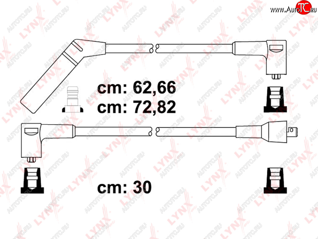 1 439 р. Провод высоковольтный HYUNDAI Lantra комплект LYNX LYNX spe3602  с доставкой в г. Пермь