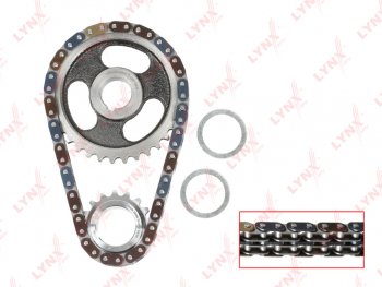 3 699 р. Комплект цепи ГРМ VW SKODA (1.01.4) (1 цепь+2 звезды+2 сальника) LYNX LYNX tk0103  с доставкой в г. Пермь. Увеличить фотографию 1