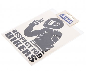 138 р. Наклейка виниловая вырезанная Мотобайкер 12х16см черная AUTOSTICKERS AUTOSTICKERS и-94  с доставкой в г. Пермь. Увеличить фотографию 1