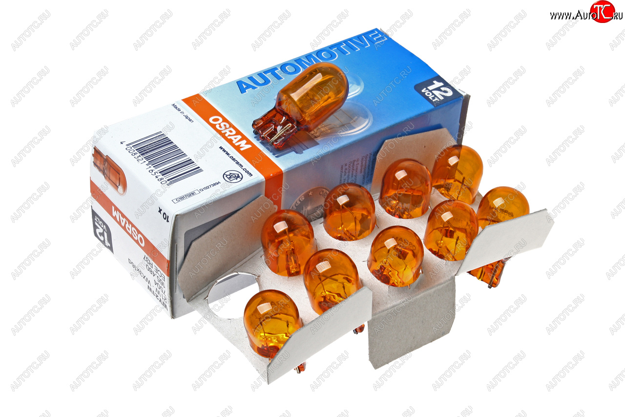 369 р. Лампа 12V WY21W W3x16d желтая OSRAM OSRAM 7504  с доставкой в г. Пермь