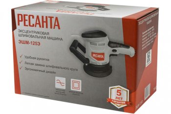 4 549 р. Машина шлифовальная эксцентриковая 450Вт 125мм 4000-13000обмин. (пылесборник) РЕСАНТА РЕСАНТА эшм-125э  с доставкой в г. Пермь. Увеличить фотографию 17