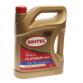 2 079 р. Масло моторное Platinum 7000 C3SP 5W30 синт.4л SINTEC SINTEC 600149  с доставкой в г. Пермь. Увеличить фотографию 1