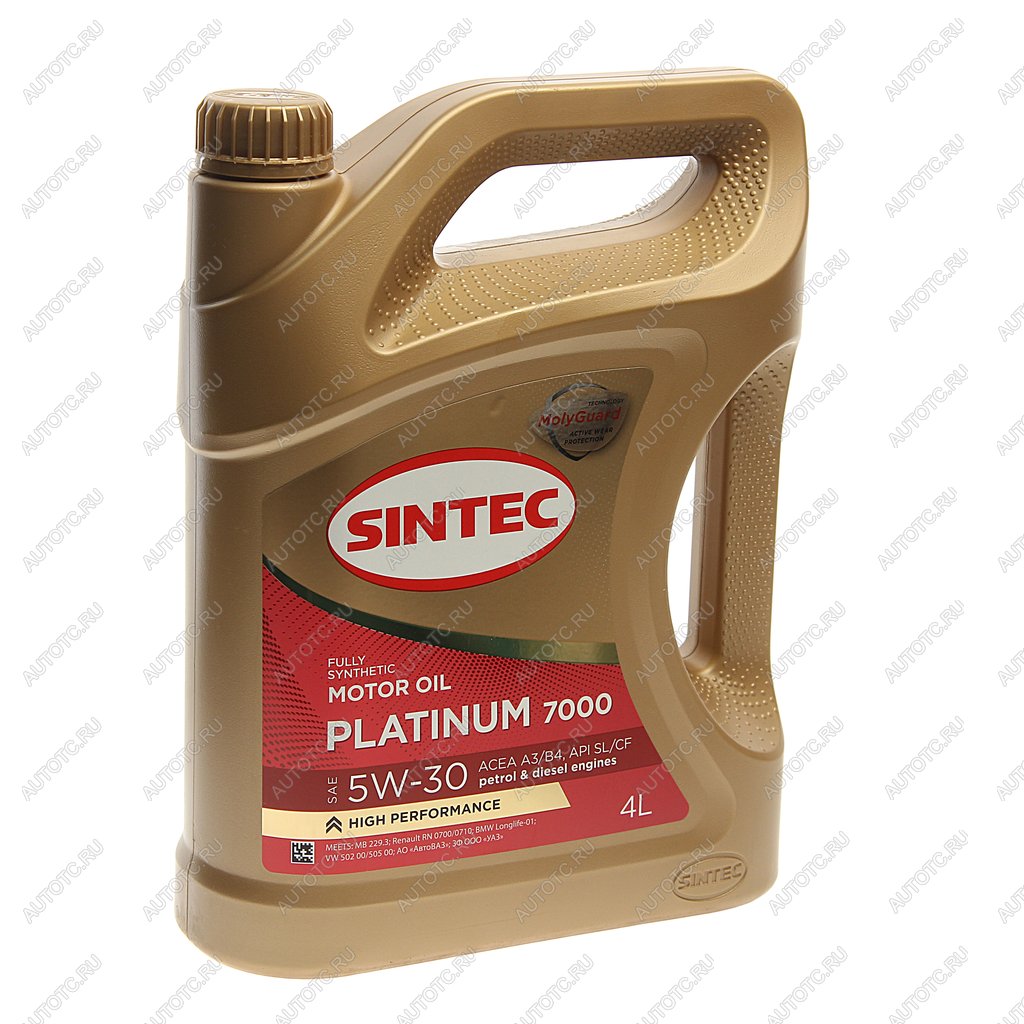 2 079 р. Масло моторное Platinum 7000 A3B4 5W30 синт.4л SINTEC SINTEC 600144  с доставкой в г. Пермь