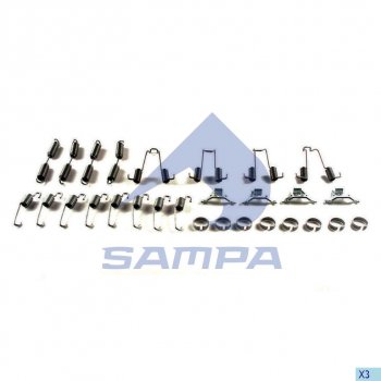 1 769 р. Ремкомплект BPW ECO колодок тормозных SAMPA SAMPA 070.572  с доставкой в г. Пермь. Увеличить фотографию 1