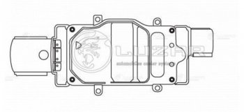 8 399 р. Блок управления FORD Focus (11-) вентилятором LUZAR LUZAR lfr1075  с доставкой в г. Пермь. Увеличить фотографию 2