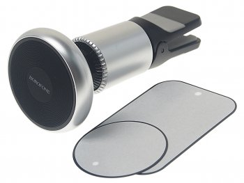 549 р. Держатель телефона на дефлектор магнитный черный BOROFONE BOROFONE bh47 black silver  с доставкой в г. Пермь. Увеличить фотографию 2