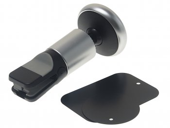 549 р. Держатель телефона на дефлектор магнитный черный BOROFONE BOROFONE bh47 black silver  с доставкой в г. Пермь. Увеличить фотографию 3