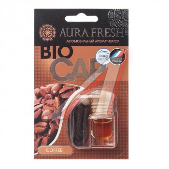 215 р. Ароматизатор подвесной жидкостный (coffee) 6мл Bio Cap AURA FRESH AURA FRESH 23006  с доставкой в г. Пермь. Увеличить фотографию 1