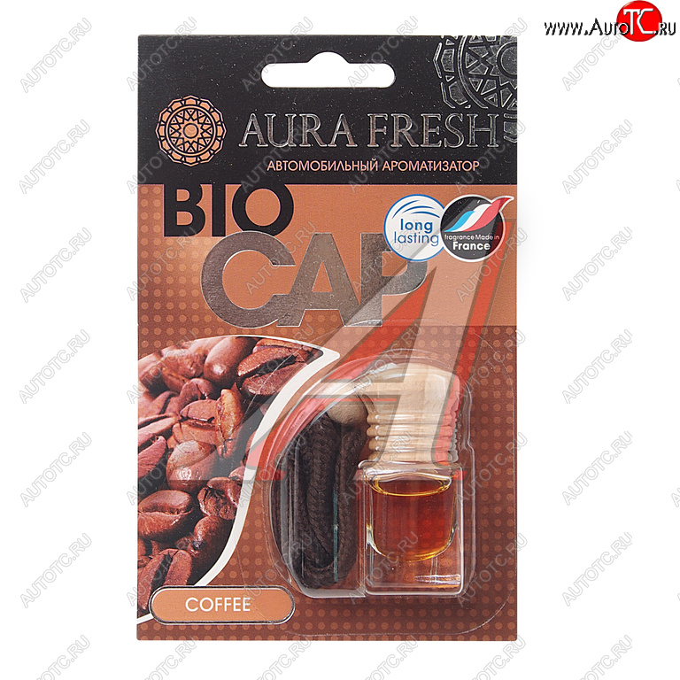 215 р. Ароматизатор подвесной жидкостный (coffee) 6мл Bio Cap AURA FRESH AURA FRESH 23006  с доставкой в г. Пермь