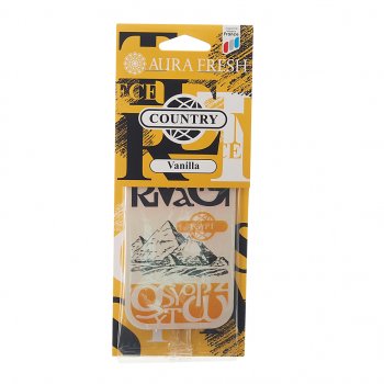 91 р. Ароматизатор подвесной картонный (vanilla) Country AURA FRESH AURA FRESH 23027  с доставкой в г. Пермь. Увеличить фотографию 1