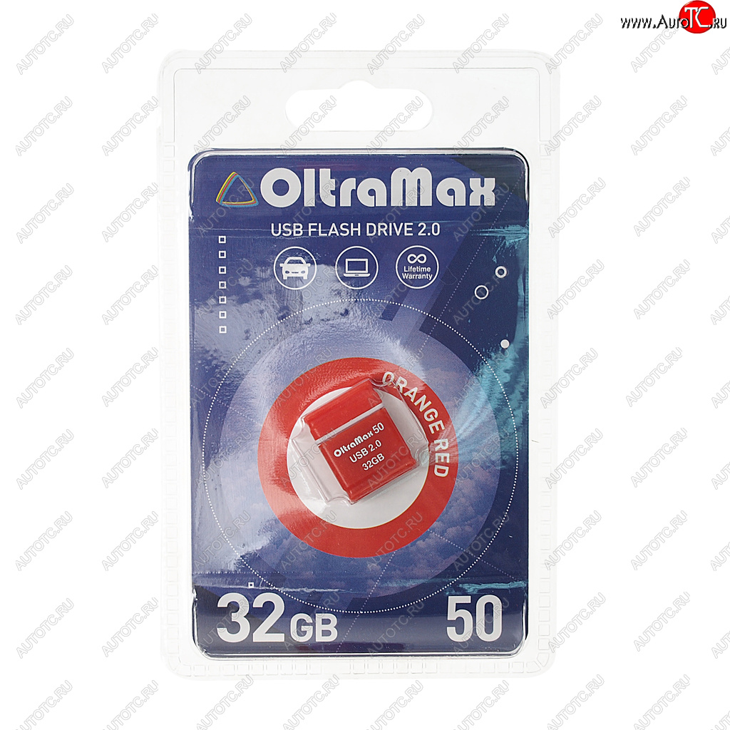 549 р. Карта памяти USB 32GB OLTRAMAX OLTRAMAX om-32gb-50-orange red  с доставкой в г. Пермь